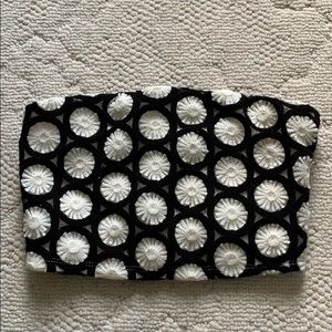 3/$20 SALE - Black & White Floral Crop